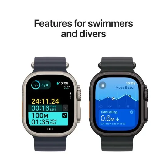 Apple Watch Ultra 2 Gps + Cellular 49Mm Black Titanium Case With Black Ocean Band
